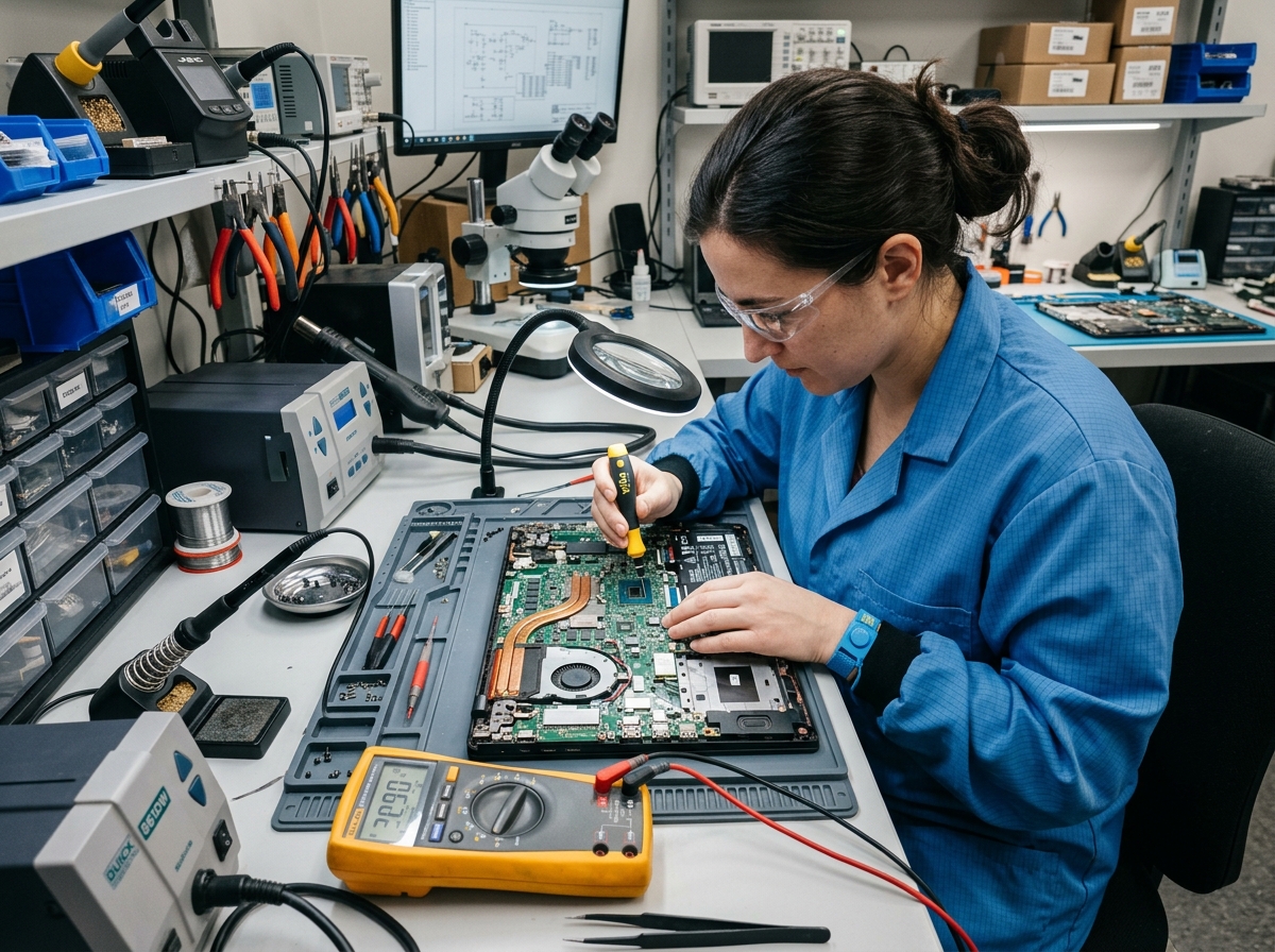 PC laptop repair diagnostics